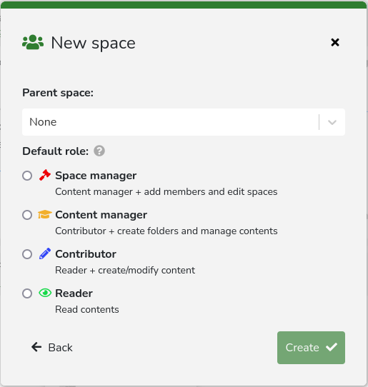 Tracim teamwork collaboration tool screenshot