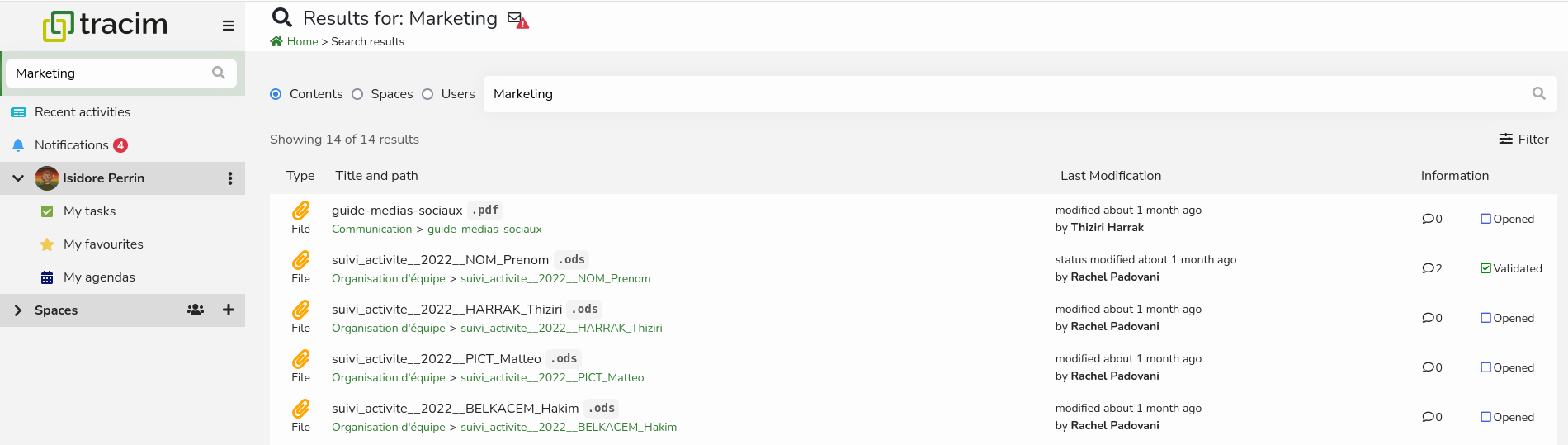 Screenshot - Easy to search documents and notes allow to manage and share knowledge.